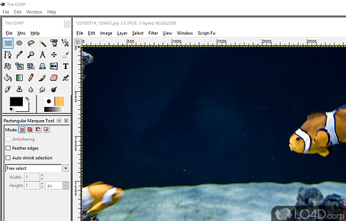 User interface - Screenshot of GIMPshop