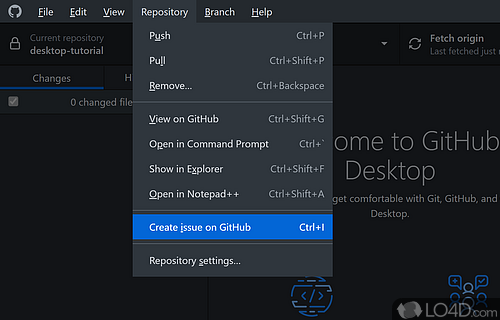 Reliable remote repository manager - Screenshot of GitHub Desktop