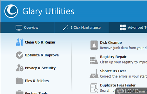 Glarysoft’s Collection Of Tools - Screenshot of Glary Utilities