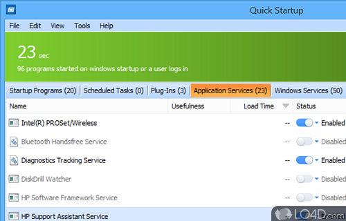 Glarysoft Startup Manager screenshot