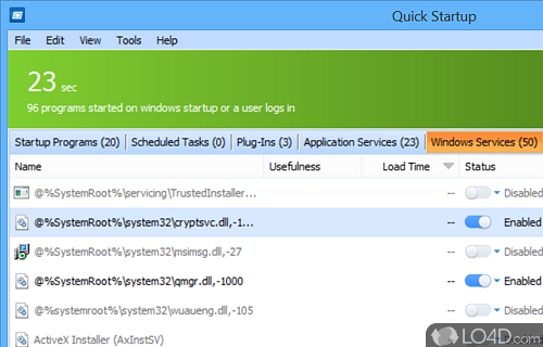 Glarysoft Startup Manager screenshot