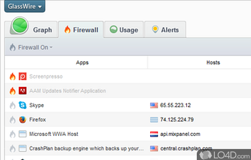 GlassWire Screenshot