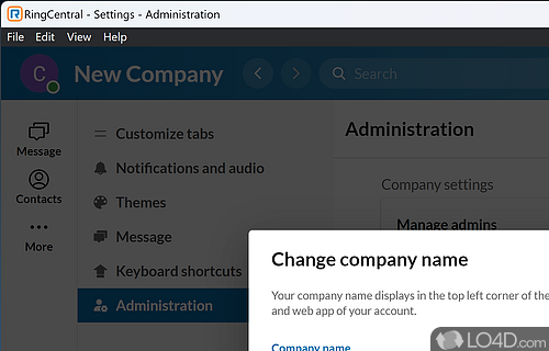 Usability - Screenshot of RingCentral