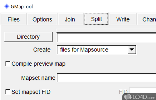 Merge or split Garmin maps - Screenshot of GMapTool