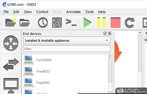 GNS3 Screenshot