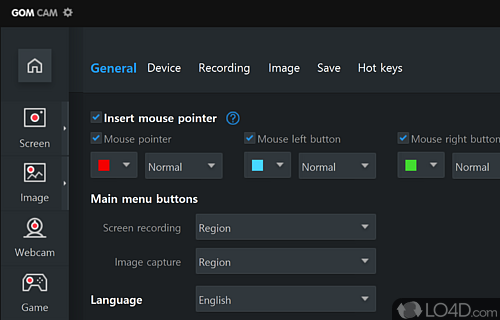 Provides you with an interesting selection of tools for enhancing your recordings - Screenshot of GOM Cam