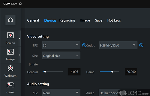 A comprehensive, yet easy to use app that simplifies screen recording - Screenshot of GOM Cam