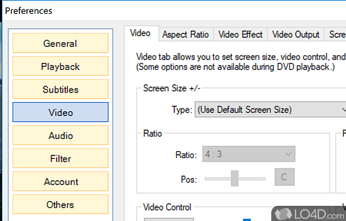 Now can play audio and video applications - Screenshot of GOM Player