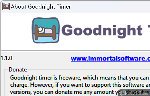 Easily configure volume reduction and shutdown - Screenshot of Goodnight Timer