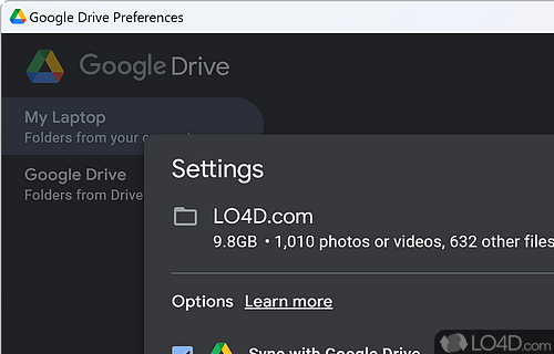Make backups - Screenshot of Google Drive