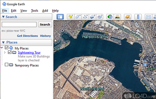 Street view mode - Screenshot of Google Earth