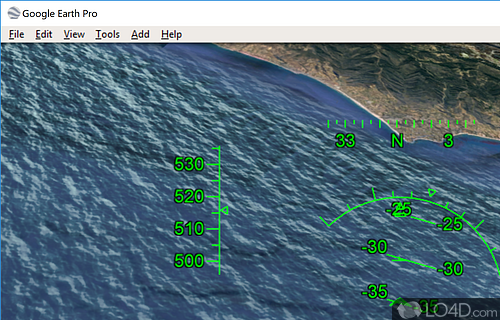 Publish and share data - Screenshot of Google Earth Pro