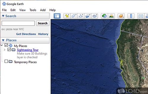 Screenshot of Google Earth - User-friendly interface