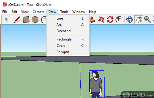 Choose type of project to start and measure distances - Screenshot of Google SketchUp