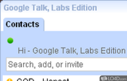 Screenshot of Google Talk - Get in touch with friends by sending instant messages