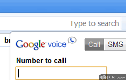 Screenshot of Google Voice and Video Chat - User interface