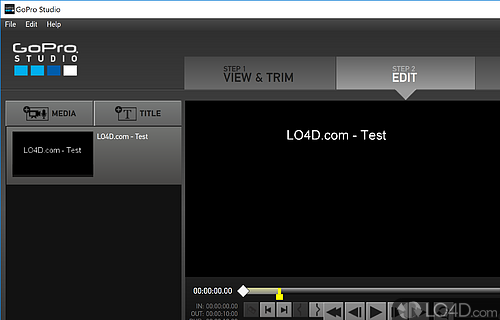 Streamlined interface - Screenshot of GoPro CineForm Studio