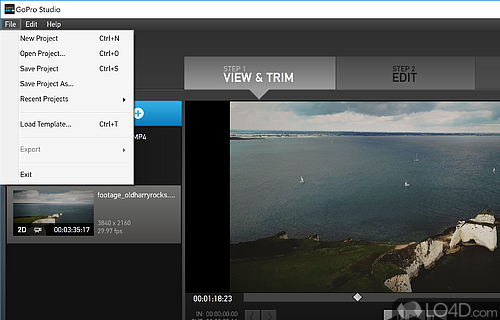 Edit videos made with GoPro camera - Screenshot of GoPro CineForm Studio