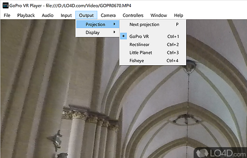 Lightweight 360 video player with advanced configuration options - Screenshot of GoPro VR Player