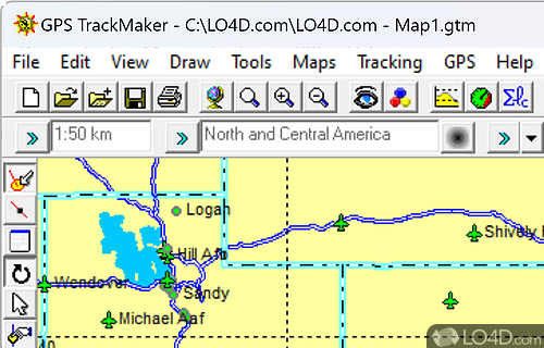 Software solution that easily use to plot courses, edit waypoints - Screenshot of GPS TrackMaker