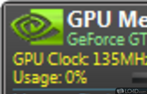 Screenshot of GPU Meter - Monitor your graphics card clock speed