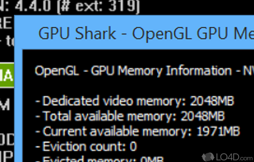User interface - Screenshot of GPU Shark