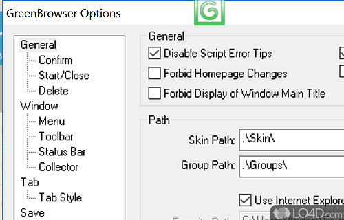 GreenBrowser Screenshot