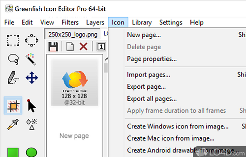 Greenfish Icon Editor Pro screenshot