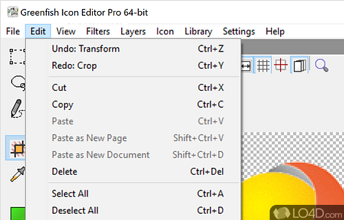 An excellent editor with which you can easily create professional-looking icons - Screenshot of Greenfish Icon Editor Pro
