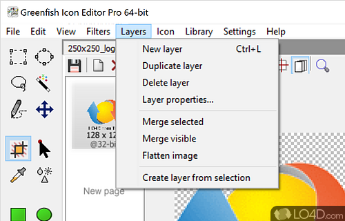 Greenfish Icon Editor Pro screenshot