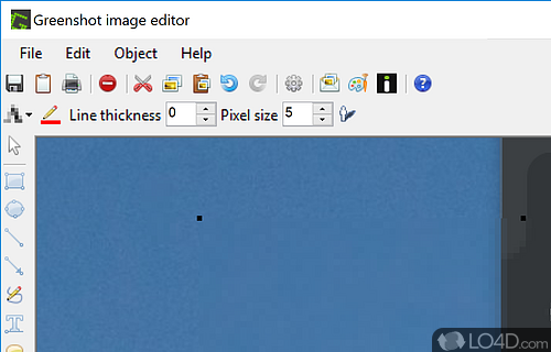 Configure printing and advanced settings - Screenshot of GreenShot