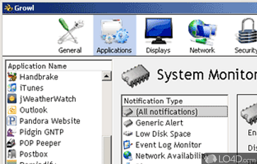 Screenshot of Growl for Windows - Networking app that can be used