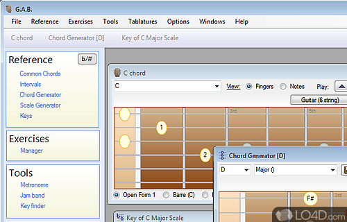 Screenshot of Guitar and Bass - Complete solution for fretted instruments, such as Guitar, Bass, Banjo
