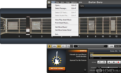 A free Science & education program for Windows - Screenshot of Guitar Guru