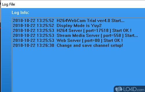 H264 WebCam screenshot