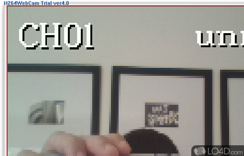 User interface - Screenshot of H264 WebCam