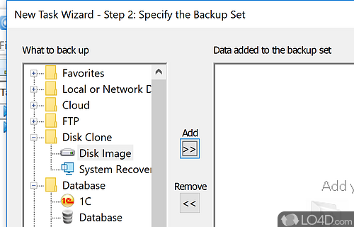Backup, restore and synchronize data in an easy way - Screenshot of Handy Backup