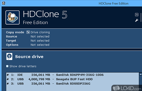 HDClone X screenshot