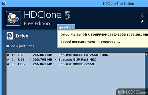 HDClone X screenshot