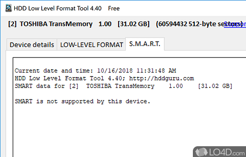 Supporting a large amount of brands and models - Screenshot of HDD Low Level Format Tool