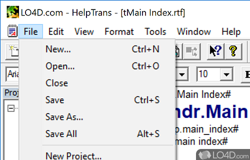 HelpTrans Screenshot