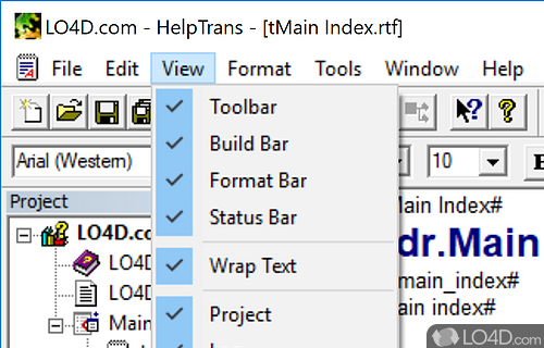 HelpTrans screenshot