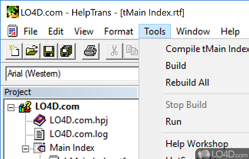 HelpTrans screenshot