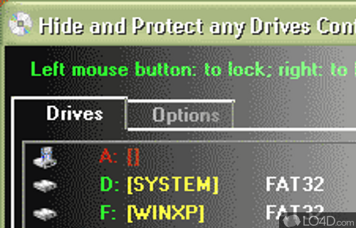 Hide and Protect any Drives Screenshot