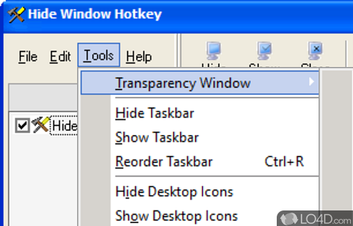 Hide Window Hotkey screenshot