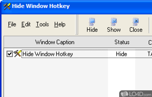 Hide Window Hotkey Screenshot