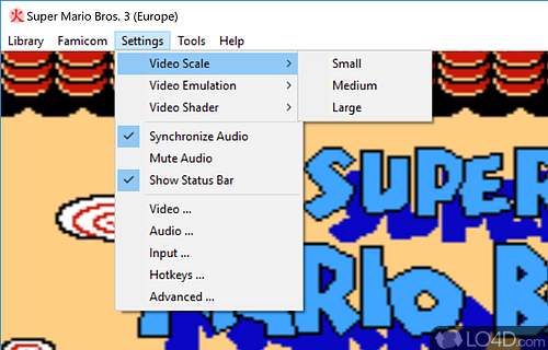 Customize audio, video and other settings - Screenshot of higan