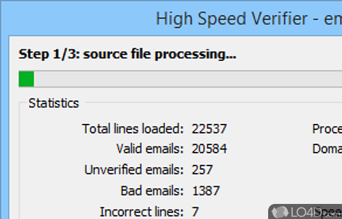 High Speed Verifier Screenshot