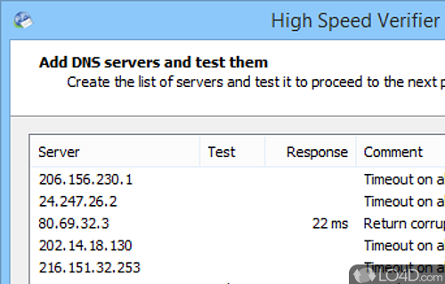 High Speed Verifier Screenshot