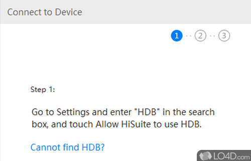 Connect Huawei phone to PC and manage it - Screenshot of HiSuite